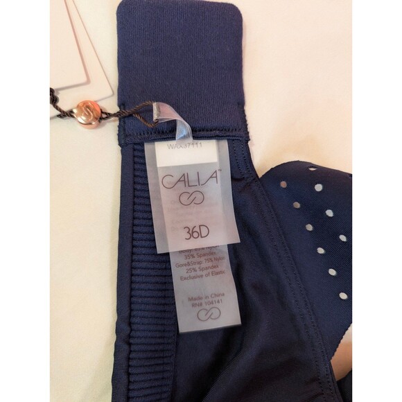 Women's Calia High Support Empower Sports Bra Opulent Blue 36D - Picture 4 of 6